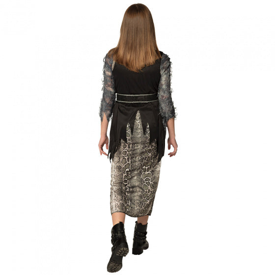 verkleedpak Maman Brigitte polyester grijs mt M 3-delig