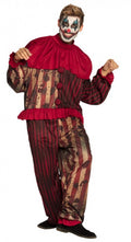 verkleedpak Midnight Clown heren polyester rood maat M