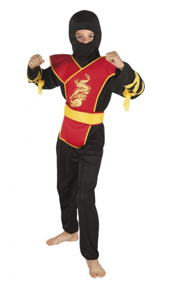 Boland kinderkostuum ninja meester, 7-9 jaar
