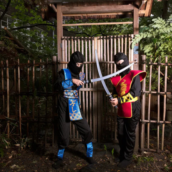 Boland kinderkostuum ninja meester, 7-9 jaar