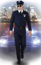 verkleedpak Politie Officier heren donkerblauw maat 50/52