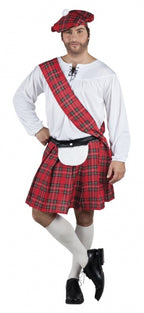 verkleedpak Scotsman heren rood maat 54/56