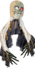 decoratie Halloween Zombie 55 cm polyester grijs