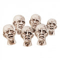 zombiehoofden 8 x 5 cm polyetheen wit 6 stuks