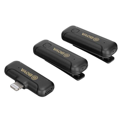 Boya 2.4 GHz Dasspeld Microfoon Draadloos BY-WM3T2-D2 voor iOS