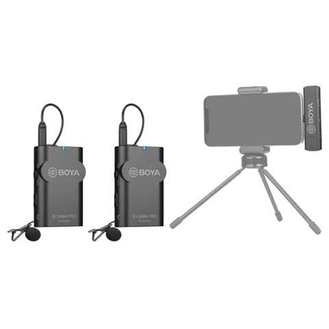 Boya 2.4 GHz Duo Lavalier Microfoon Draadloos BY-WM4 Pro-K4 voor iOS