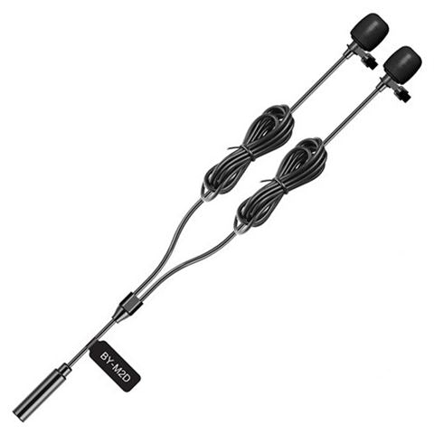 Boya Duo Clip-on Lavalier Microfoon BY-M2D voor iOS