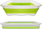 afwasbak inklapbaar 10 liter 32 x 5 cm groen/wit