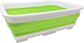 afwasbak inklapbaar 10 liter 32 x 5 cm groen/wit
