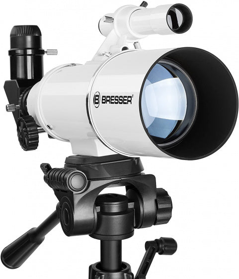 bresser lenstelescoop 70 350 wit zwart