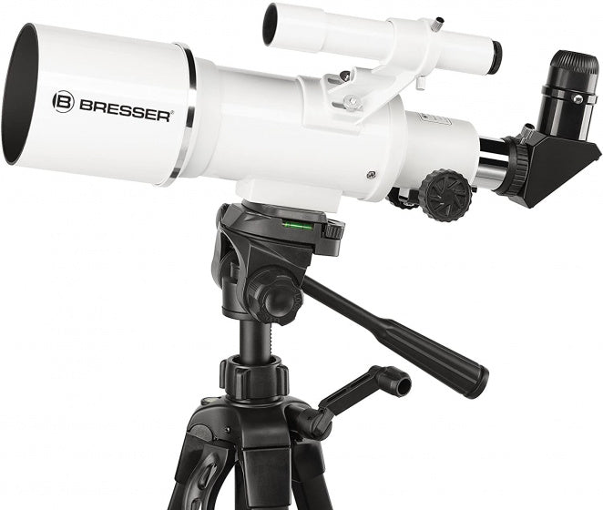 bresser lenstelescoop 70 350 wit zwart