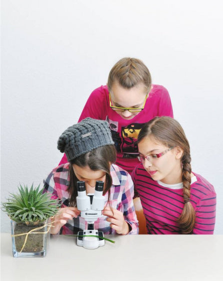 Bresser junior stereomicroscoop voor kinderen en beginners – 20x vergroting – perfect voor alledaagse objecten, natuur en educatie