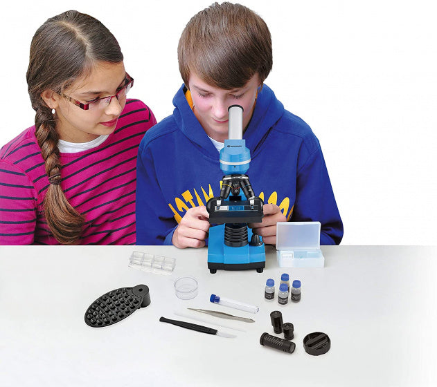 Bresser junior biolux sel studenten microscoop - blauw