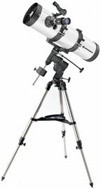 bresser spiegeltelescoop 130 650 eq3 aluminium 8-delig wit