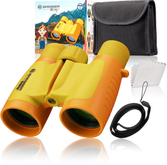 Bresser Verrekijker junior 10,5 cm rubber oranje