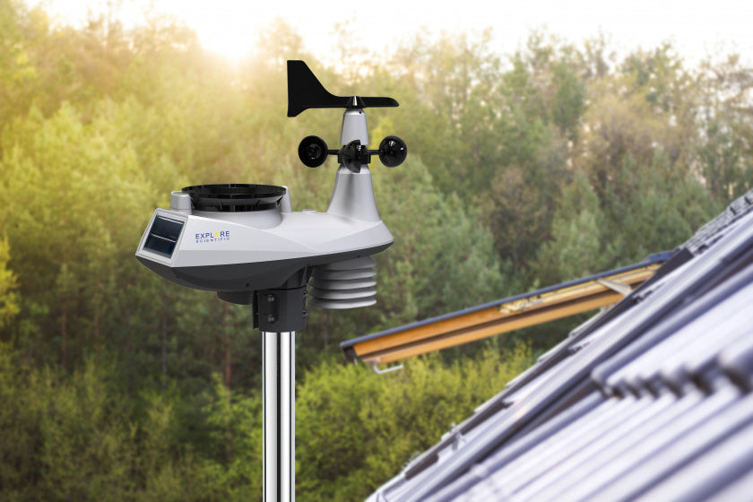 weerstation Explore Scientific 7-in-1 wit/zwart 4-delig