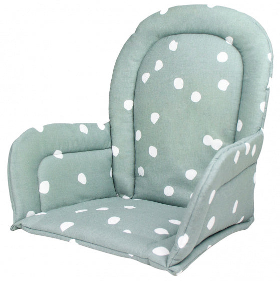 stoelverkleiner stippen 23x34x25 cm katoen steengroen