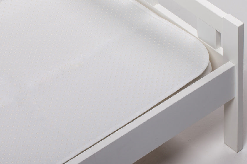 matrasonderlegger 90 x 220 cm polyester wit