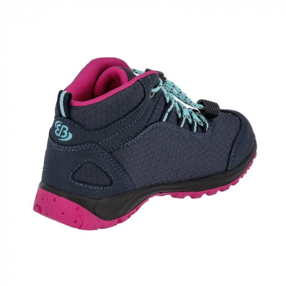 wandelschoen Guide High nylon navy/roze/turquoise mt 30
