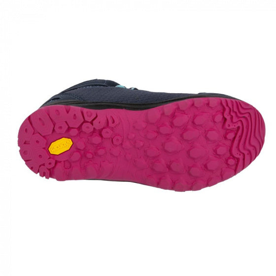 wandelschoen Guide High nylon navy/roze/turquoise mt 34