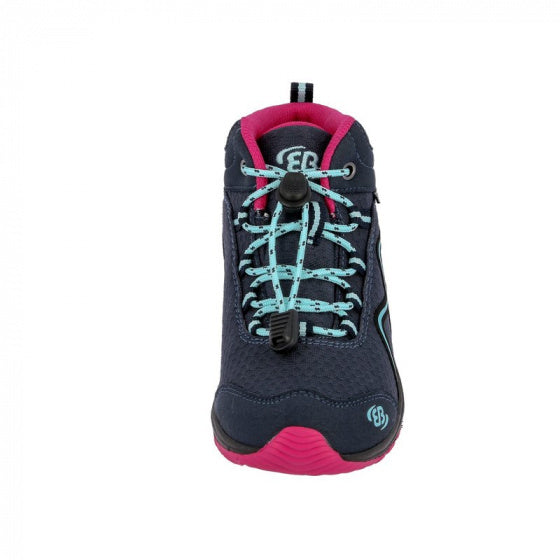 Brütting Wandelschoen Guide High nylon navy/roze/turquoise mt 40