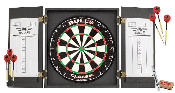 Bull's Classic Cabinet Dartboard Set