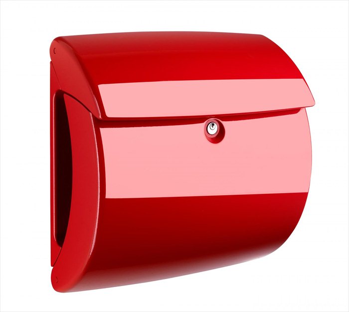 Brievenbus Piano rood