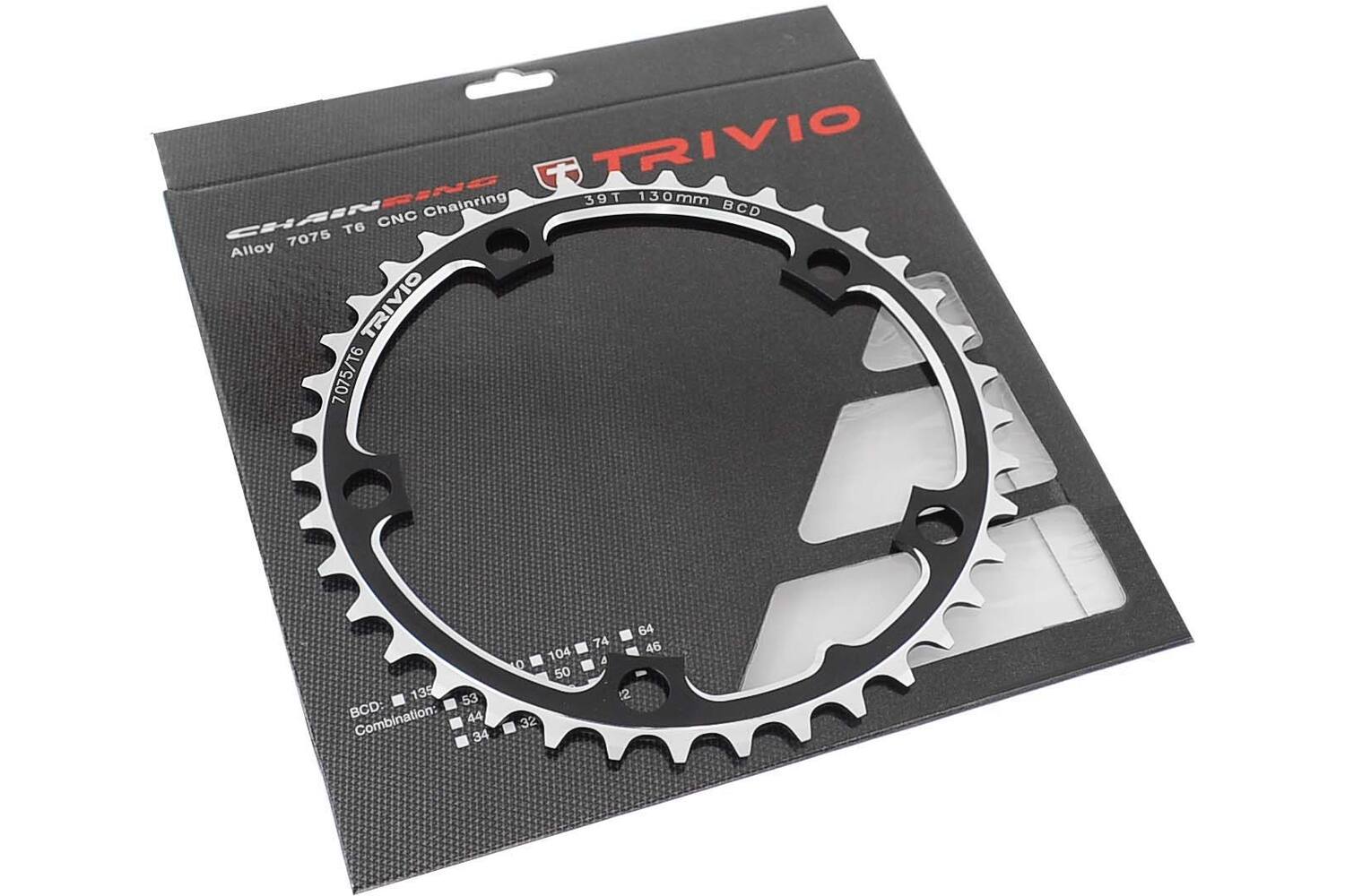 Trivio - race kettingblad 39t. 9 10 speed 130 bcd 5-arm