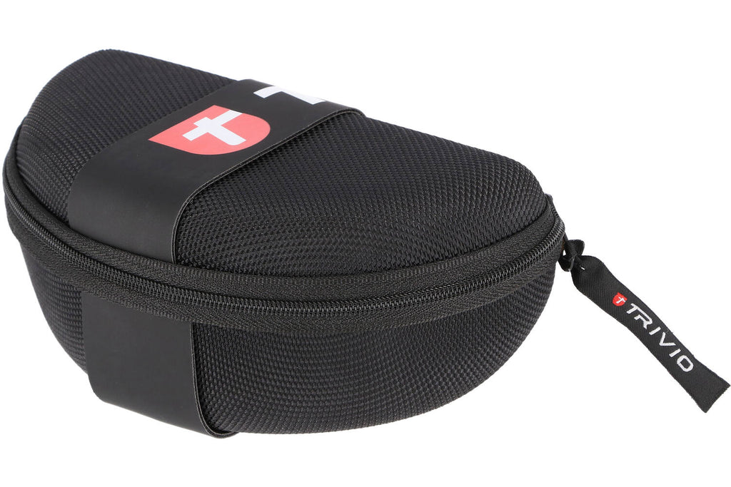 Trivio - fietsbril hadley rood wit met 2 extra lenzen