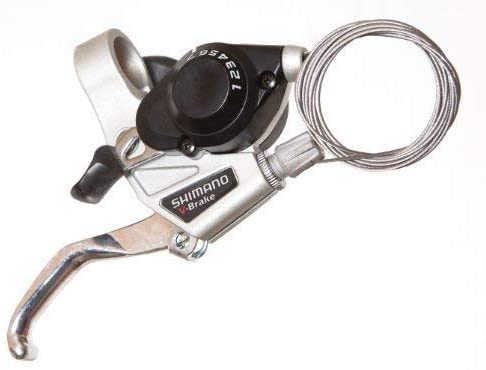 Shimano stef 28 8v duimversteller zwart met remgreep