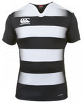 rugbyshirt VapoDri Challenge jongens zwart/wit mt 8 jaar