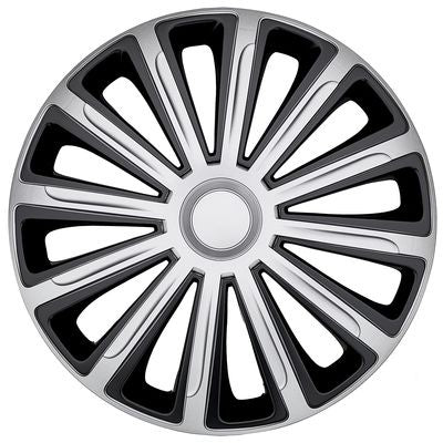 Car plus wieldoppen alaska 14 inch abs zilver zwart set van 4