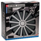 Car plus wieldoppen alaska 14 inch abs zilver zwart set van 4