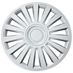 Car plus wieldoppen california 16 inch abs zilver set van 4