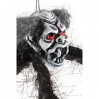 hangdecoratie Spin 50 x 30 cm polyester zwart