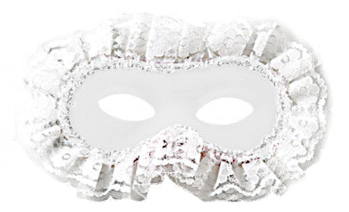 gezichtsmasker suède/textiel wit