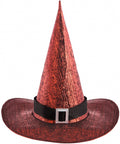 heksenhoed 40 cm polyester bordeaux one-size