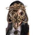 verkleedmasker Steampunk goud one-size