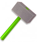 moker junior 38 cm schuimrubber groen/grijs