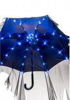 paraplu Zombie led latex/polyester zwart