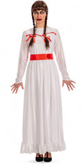 verkleedjurk horror pop dames satijn wit one-size