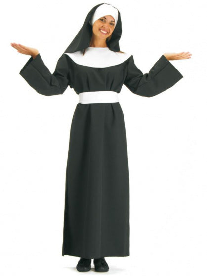verkleedjurk non dames polyester zwart maat L