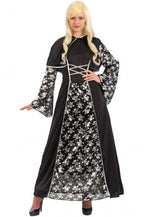 verkleedjurk Priestess dames zwart one-size