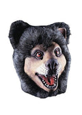 verkleedmasker beer latex zwart one-size