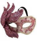 verkleedmasker dames roze one-size