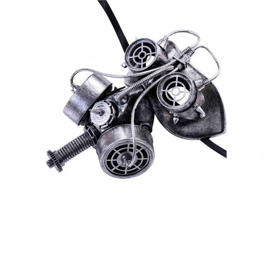 verkleedmasker Steampunk zilvergrijs one-size