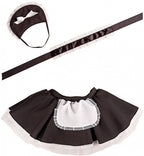 verkleedset French Maid dames polyester zwart one-size
