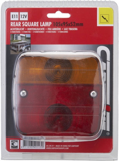 Carpoint achterlicht 12v – 4 functies – e-keur – inclusief lampen – universeel links rechts – voor aanhanger trailer