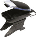Carpoint armsteun universeel – zwart chroom – met opbergruimte bekerhouder – verstelbaar – comfort upgrade