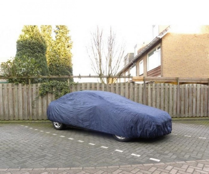 Carpoint autohoes polyester l – 470x175x120 cm – bescherming tegen regen, uv stof – voor grote auto’s – weerbestendig